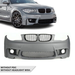 1M style Front Bumper for BMW E81 / E82 / E87 / E88 (04-13), without PDC and washer holes