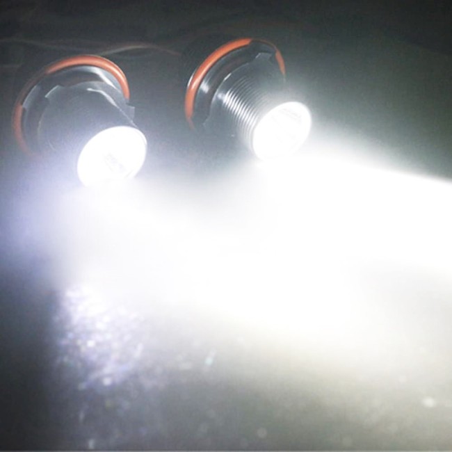 Angel Eyes LED Markers set - 5W for BMW E39 / E53 / E60 / E63 / E65 / E87, white - Bilde 3
