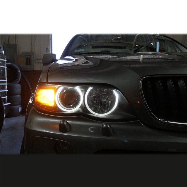 Angel Eyes LED Markers set - 5W for BMW E39 / E53 / E60 / E63 / E65 / E87, white - Bilde 4