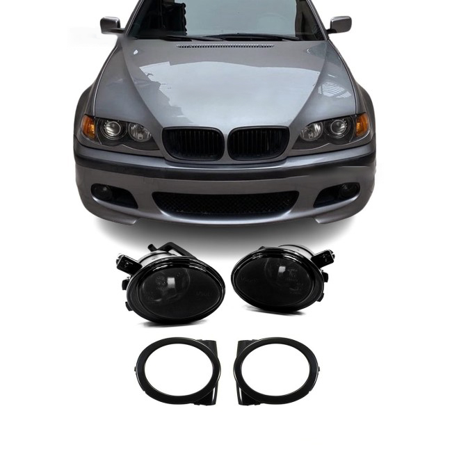 Fog lights for BMW E46 (M3 / M-Tech II), smoked