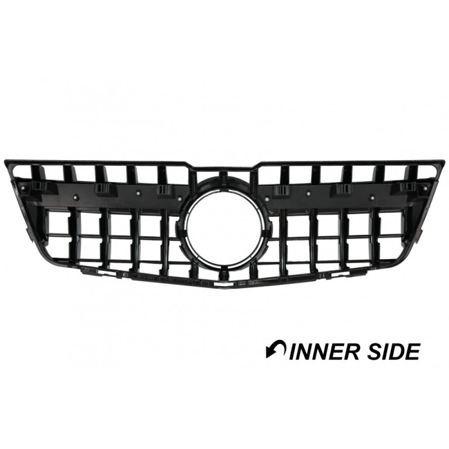 Front grille for Mercedes-Benz GLK X204 (08-12), glossy black - Bilde 3
