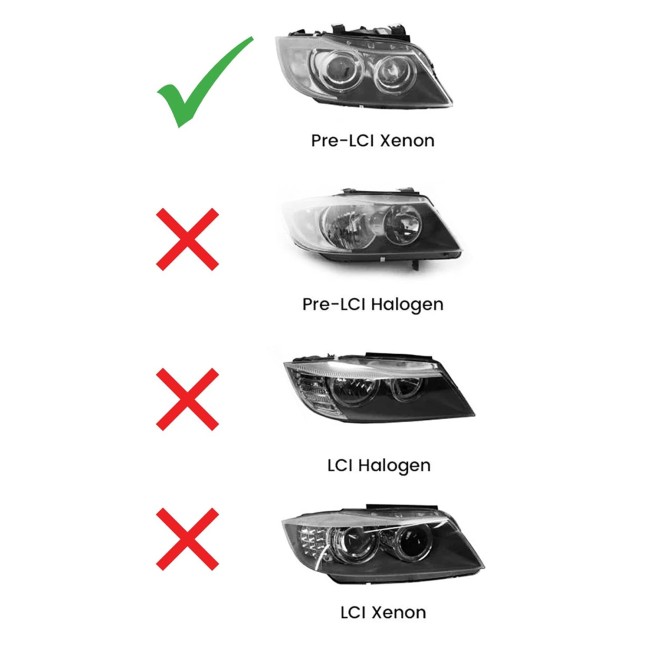 DTM style Headlights set for BMW E90 / E91 Halogen (05-11) - Bilde 5