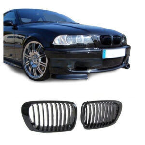 Kidney Grille for BMW E46 coupe / convertible (99-03), glossy black