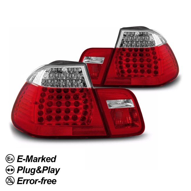 LED Tail Lights set for BMW E46 (01-05) Sedan, smoked - Bilde 3