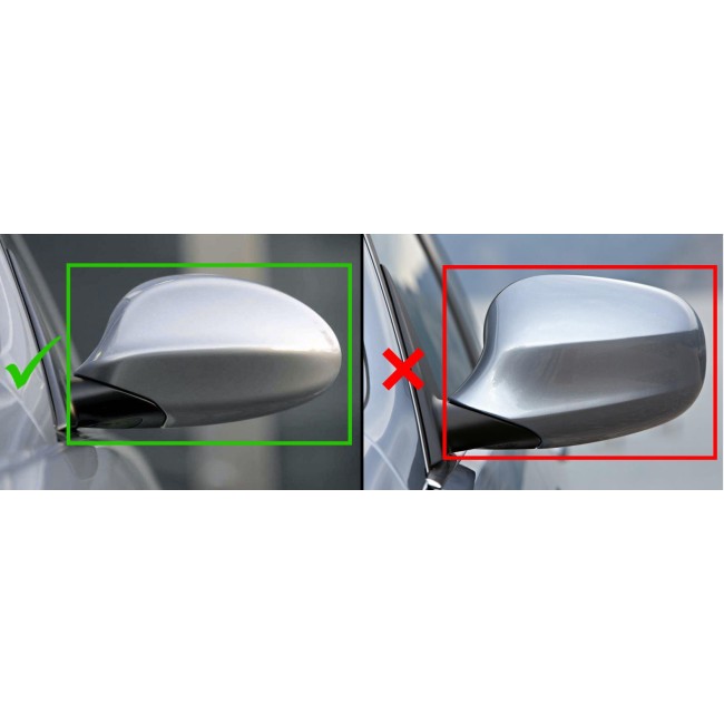 M style Mirror Caps set for BMW E81 / E82 / E87 / E88, glossy black - Bilde 2