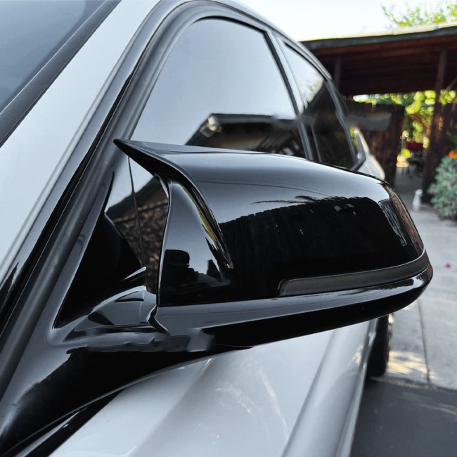 M style mirror caps set for BMW F20, F22, F30, F31, F32, F34, E84-LCI, glossy black - Bilde 7