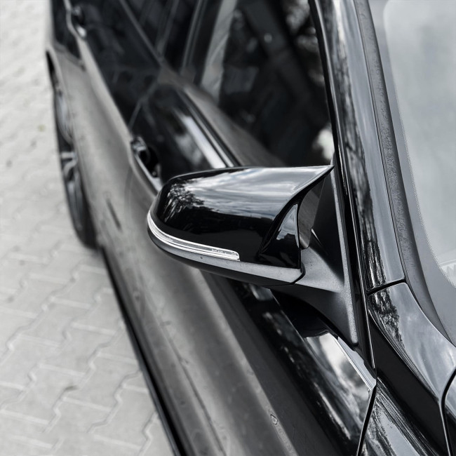 M style mirror caps set for BMW F20, F22, F30, F31, F32, F34, E84-LCI, glossy black - Bilde 8