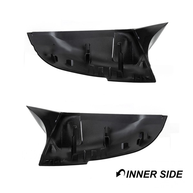 M style mirror caps set for BMW F20, F22, F30, F31, F32, F34, E84-LCI, glossy black - Bilde 9