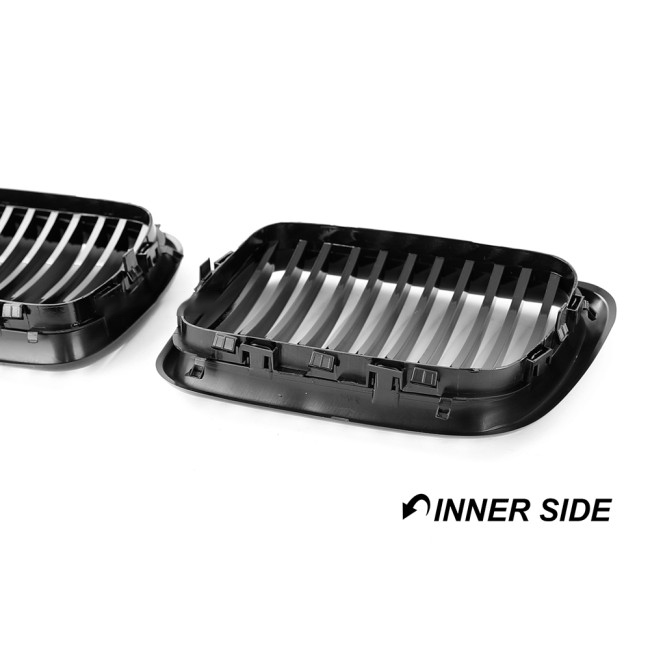 M3 style Kidney Grille for BMW E36 facelift (96-99), glossy black - Bilde 3