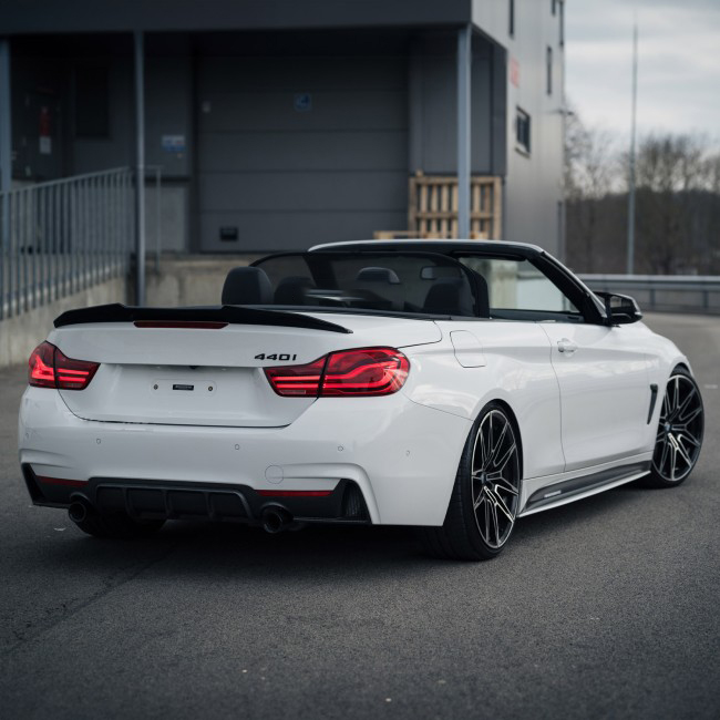 PSM style Trunk Spoiler for BMW F33 / F83 Convertible, glossy black - Bilde 3