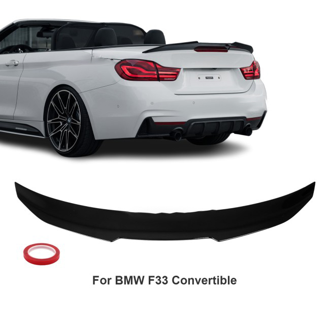 PSM style Trunk Spoiler for BMW F33 / F83 Convertible, glossy black - Bilde 9