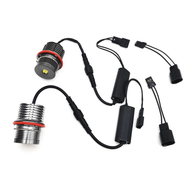 Angel Eyes LED Markers set - 25W for BMW E39 / E53 / E60 / E63 / E65 / E87, white - Bilde 8