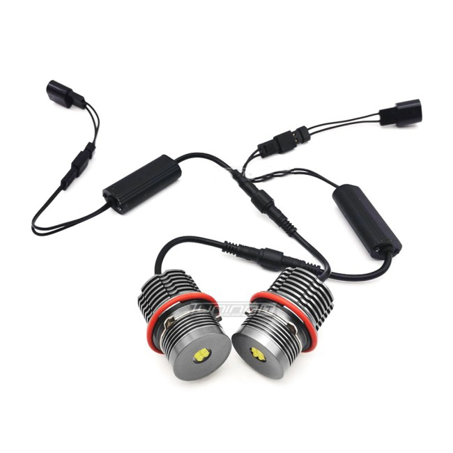 Angel Eyes LED Markers set - 25W for BMW E39 / E53 / E60 / E63 / E65 / E87, white - Bilde 6