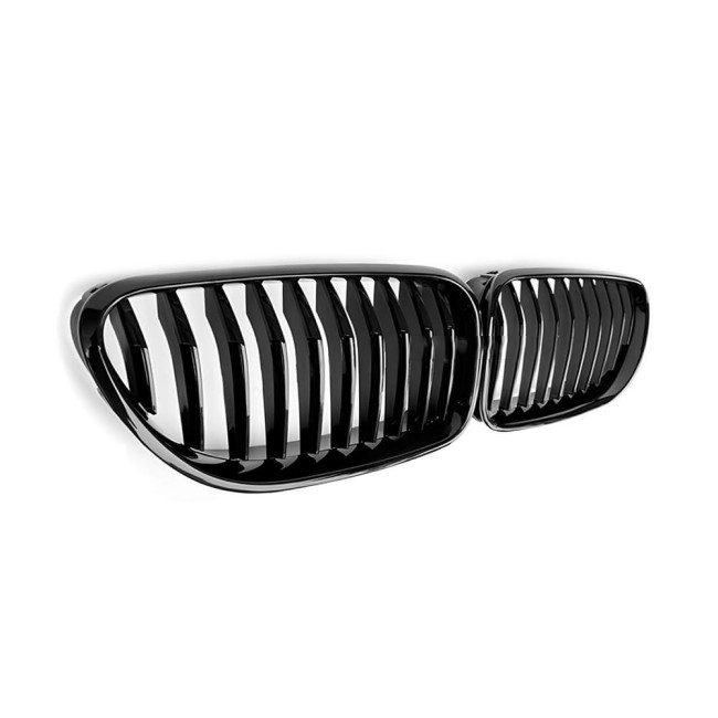 Front kidney Grille set for BMW F06 / F12 / F13, glossy black - Bilde 2