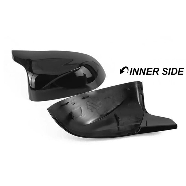 M style Mirror Caps set for BMW F15, F16, F25 LCI, F26, glossy black - Bilde 2