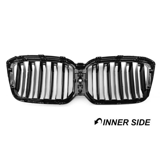 Performance kidney Grille for BMW G01 X3 LCI / G02 X4 LCI (21-24), glossy black - Bilde 2