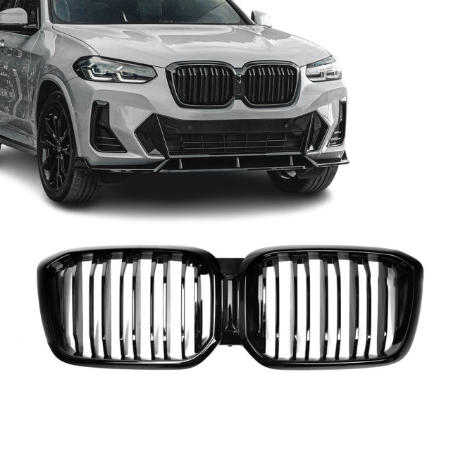 Performance kidney Grille for BMW G01 X3 LCI / G02 X4 LCI (21-24), glossy black