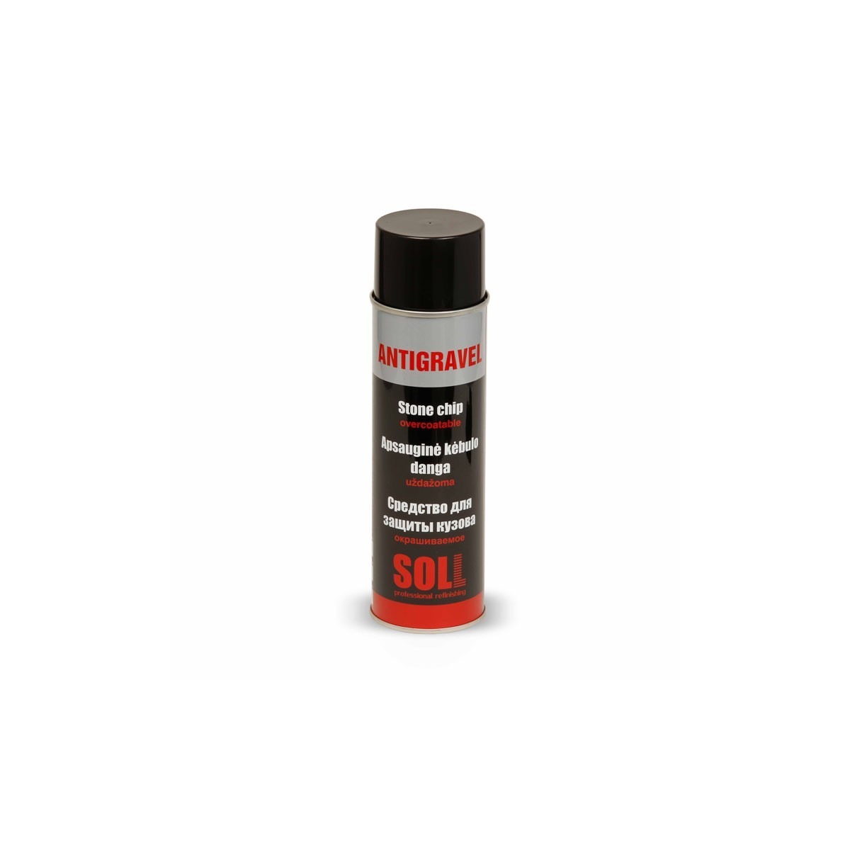 SOLL Antigravel spray overcoatable stone chip, black 500ml