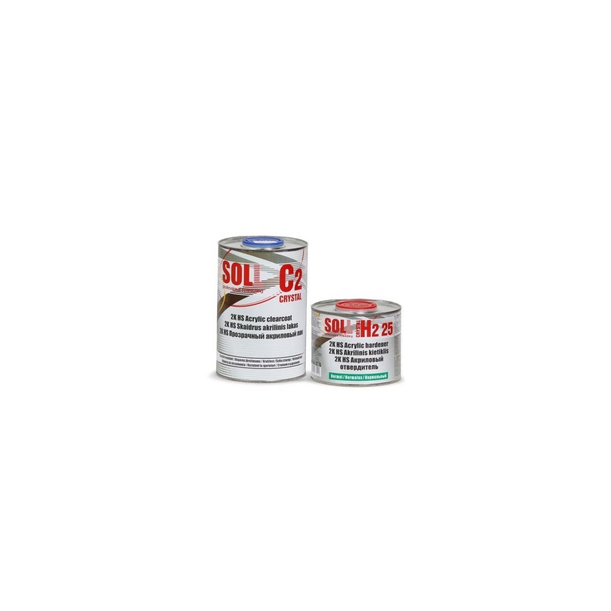 SOLL C2 HS Acrylic clearcoat with H2 25 hardener 1.5ltr