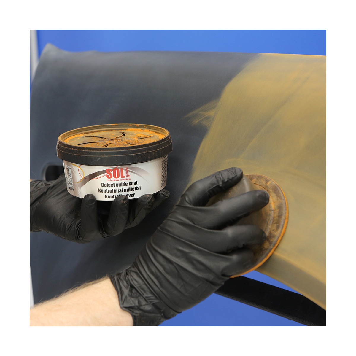 SOLL Defect guide coat with aplicator, color orange 100gr - Bilde 2
