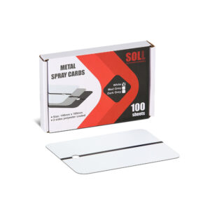 SOLL Metal spray card, white 148 x 105 mm