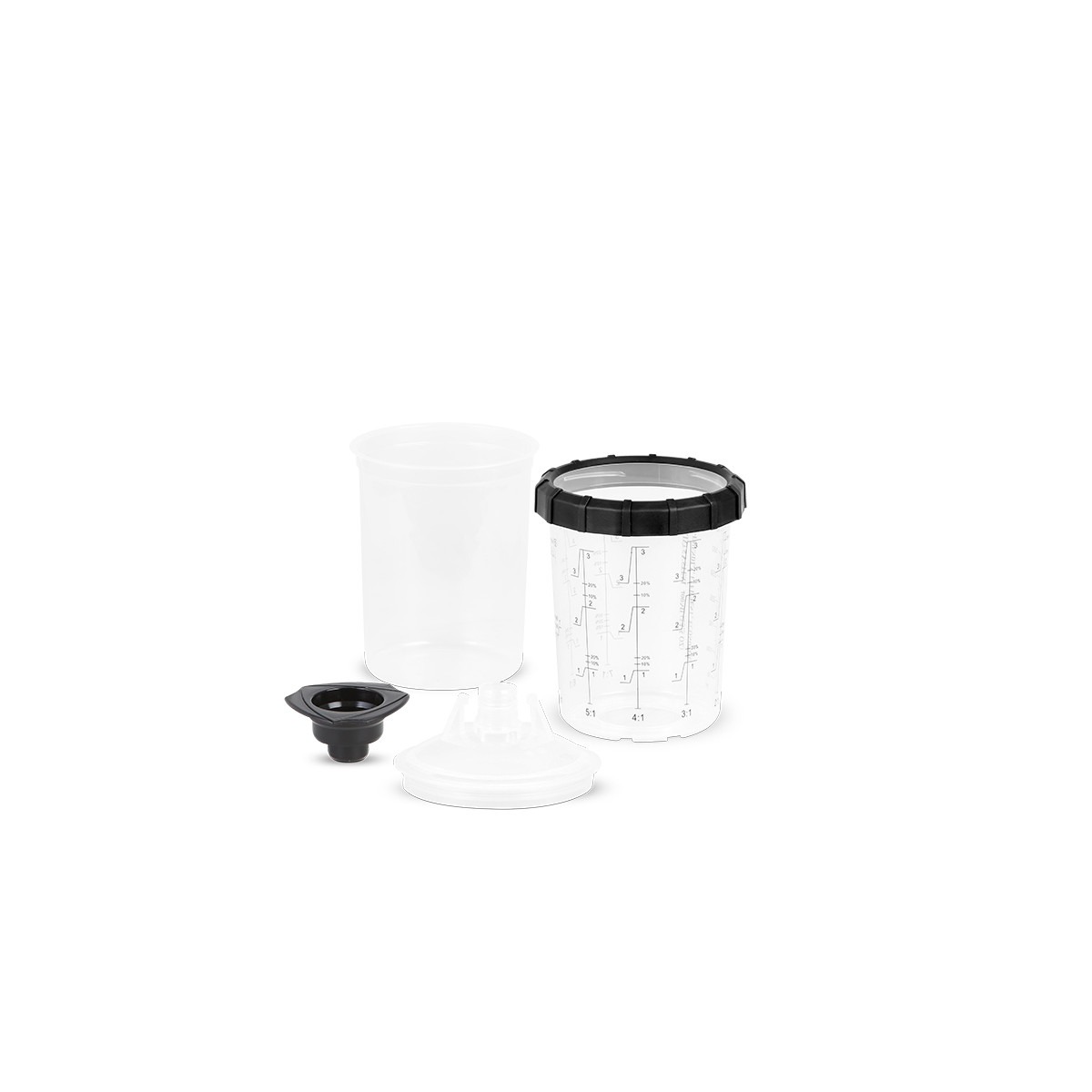 SOLL SPS Lids and Liners 400ml, 125mk (50 pcs lids and liners, 1 pc hard cup, 20 pcs plugs)