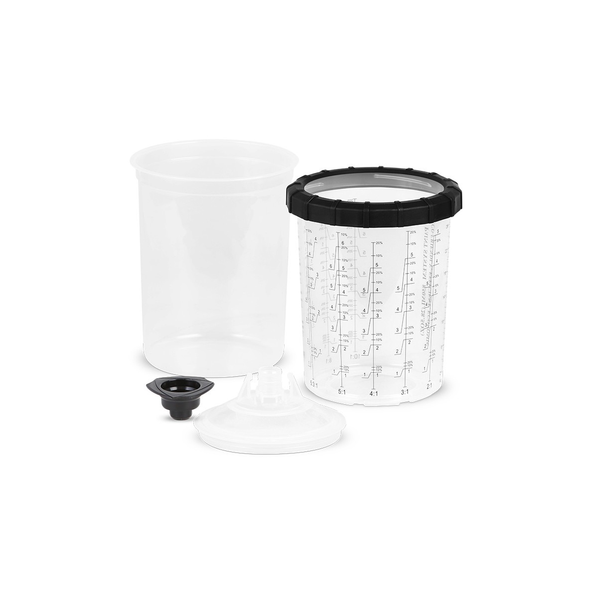 SOLL SPS Lids and Liners 850ml, 125mk (50 pcs lids and liners, 1 pc hard cup, 20 pcs plugs)