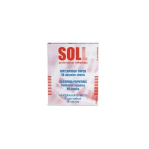 SOLL Waterproof sanding sheets 230 x 280mm,red P-2500